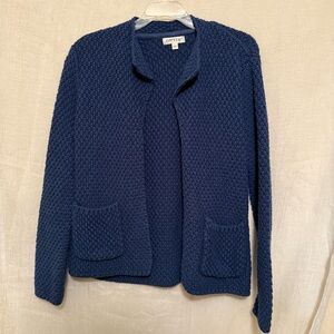 Orvis Navy Heavy Knit Cardigan
